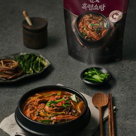ChunhoNcare Korean Spicy Black Goat Soup | No Gamey Smell | Ready-to-Eat | Shelf-Stable Meal Pouch | 600g × 2 Packs _ Made in KOREA